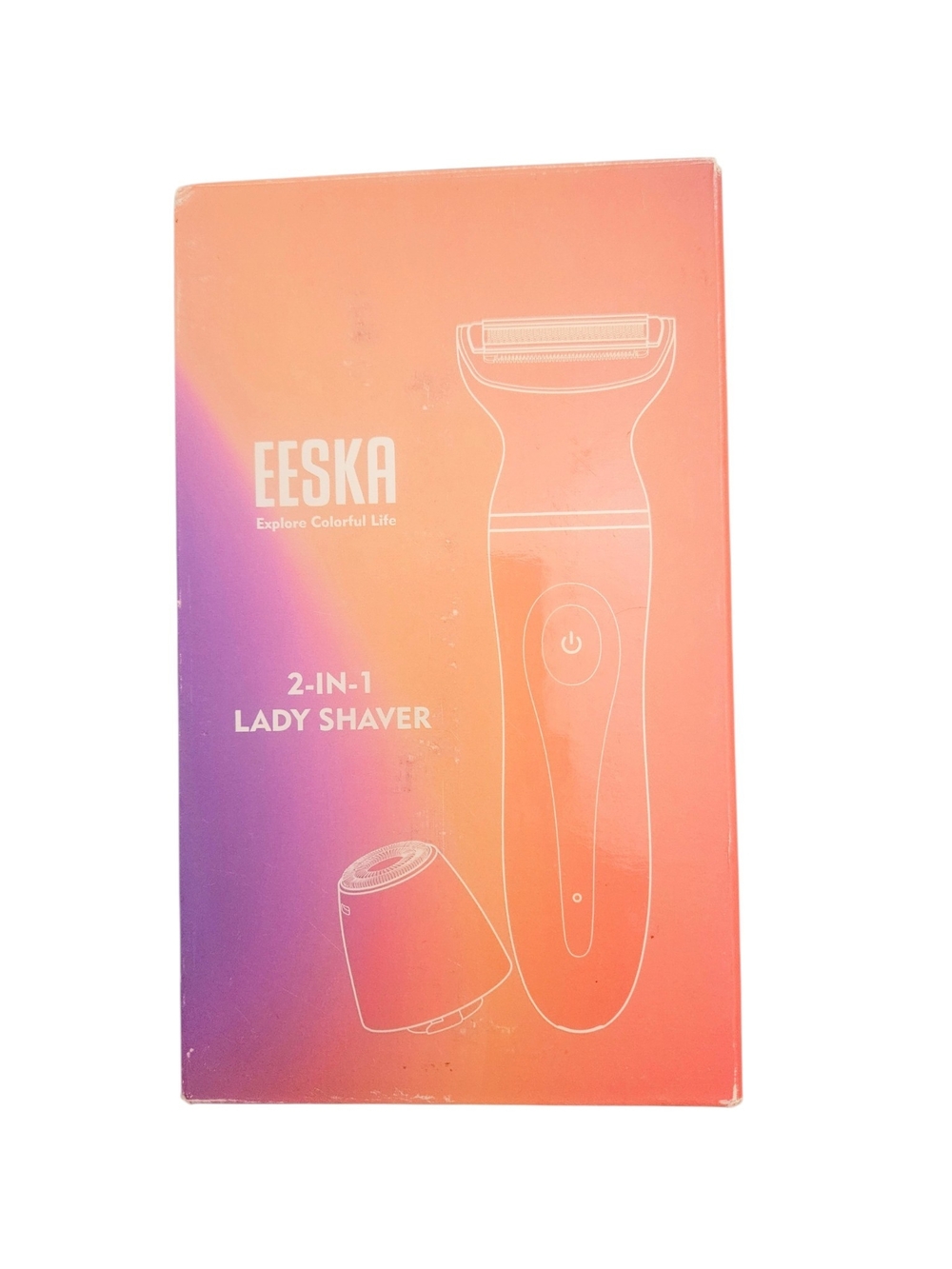 EESKA 2-in-1 Lady Shaver & Bikini Trimmer Rechargeable Waterproof New & Unused - Picture 2 of 6